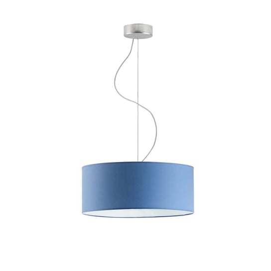 Lampa wisząca LYSNE Hajfa, niebieska, stal szczotkowana, E27, 120x40 cm LYSNE