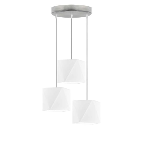 Lampa wisząca LYSNE Majorka, 3x60 W, E27, biała/srebrna, 120x40 cm LYSNE