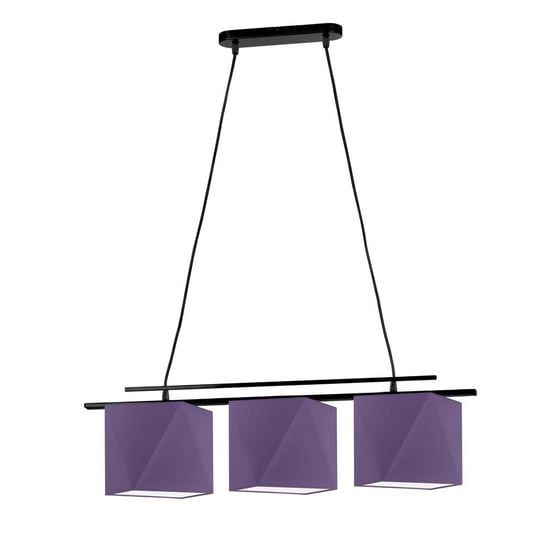 Lampa wisząca LYSNE Malibu, 3x60 W, E27, fioletowa/czarna, 120x77 cm LYSNE