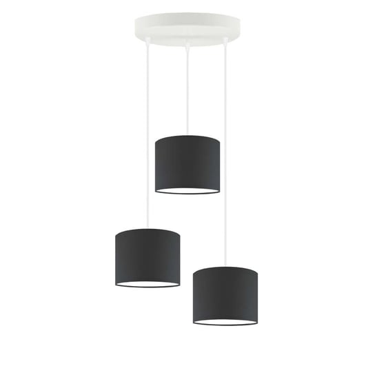 Lampa wisząca LYSNE Pueblo, 3x60 W, E27, grafitowa/biała, 120x40 cm LYSNE