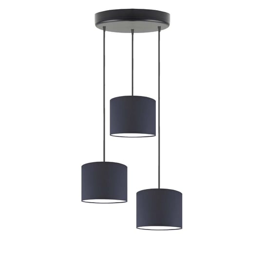 Lampa wisząca LYSNE Pueblo, 3x60 W, E27, granatowa/czarna, 120x40 cm LYSNE