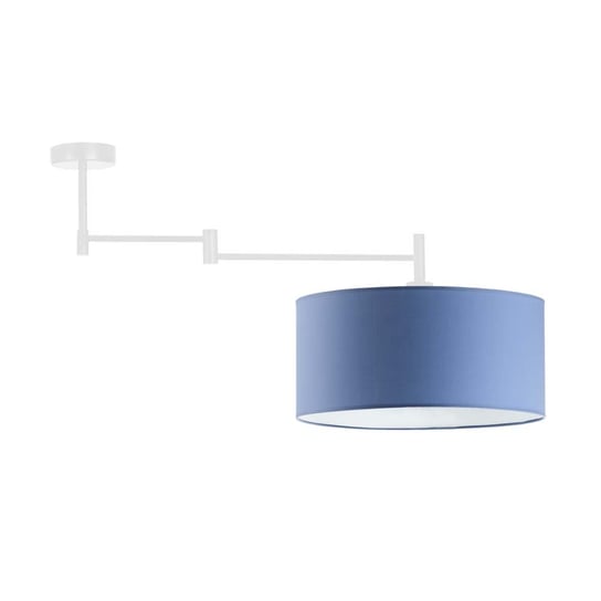 Lampa wisząca LYSNE Rangun, 60 W, E27, niebieska/biała, 37x90 cm LYSNE