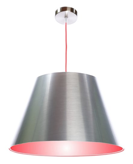 Lampa wisząca MACODESIGN Inox Florentyna 070-105, 60 W, srebrno-czerwona Inna marka
