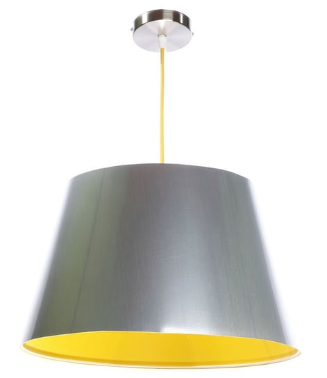 Lampa wisząca MACODESIGN Inox Leonia 070-101, 60 W, srebrno-żółta Inna marka