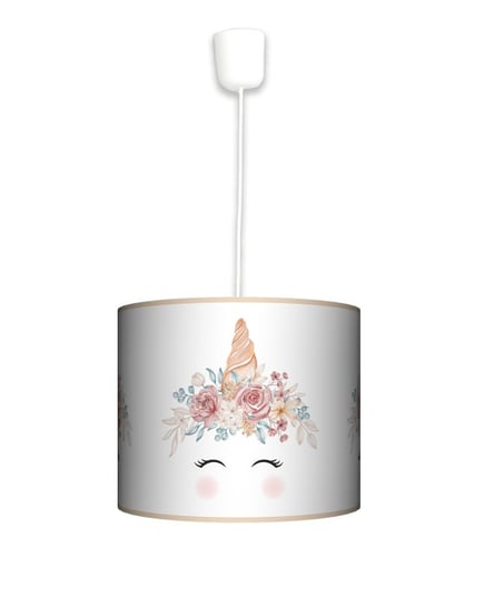 Lampa wisząca mała Floral Unicorn Jednorożec - Fotolampy dla dzieci Fotolampy