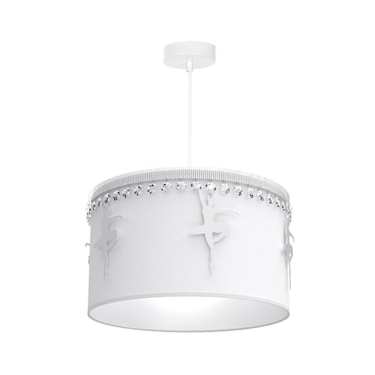 Lampa wisząca MILAGRO Baletnica, biała, 60 W, 90x37 cm Milagro