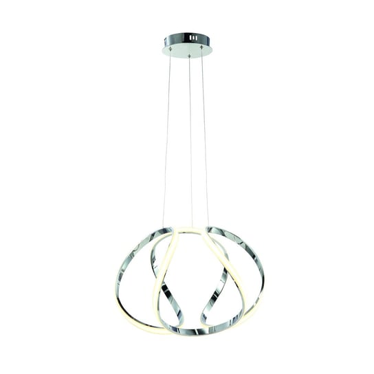 Lampa wisząca MILAGRO Globe, srebrna, 50 W, 90x40 cm Milagro