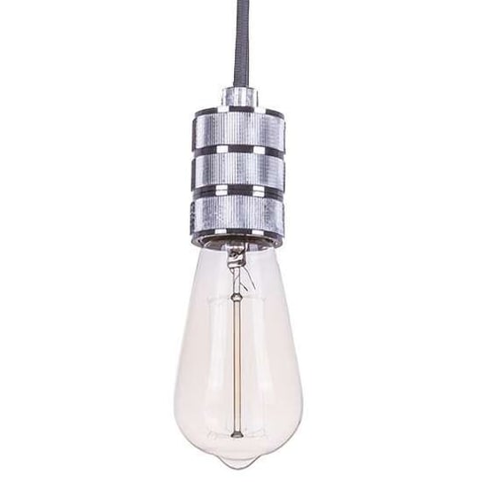 LAMPA wisząca MILLENIA DS-M-010-03 CHROME Italux industrialna OPRAWKA metalowy ZWIS przewód chrom ITALUX