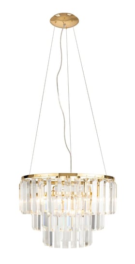 LAMPA wisząca MONACO P0423 Maxlight kryształowa OPRAWA zwis glamour crystal złoty przezroczysty MaxLight