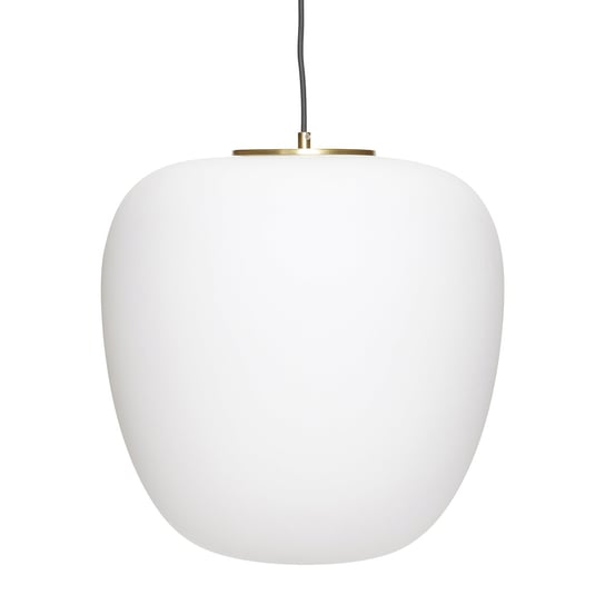 Lampa wisząca Muse biała szklana ø40x40 cm duża Inna marka