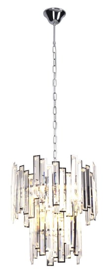 LAMPA wisząca NEMO P0339 Maxlight pałacowa OPRAWA szklany ZWIS glamour na łańcuchu crystal chrom przezroczysty MaxLight