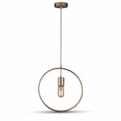 Lampa wisząca okrąg obręcz złota E27 Geometric Series-Gold Canopy VT-7322-CG 3835 V-TAC V-TAC