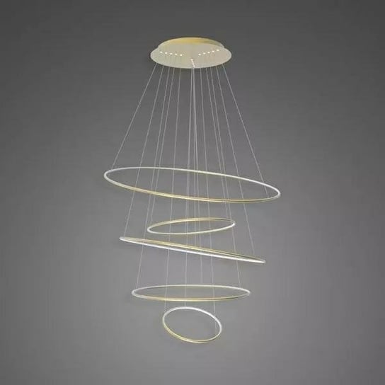 Lampa wisząca Okręgi Ledowe No.5 150cm 3K złota ALTAVOLA DESIGN