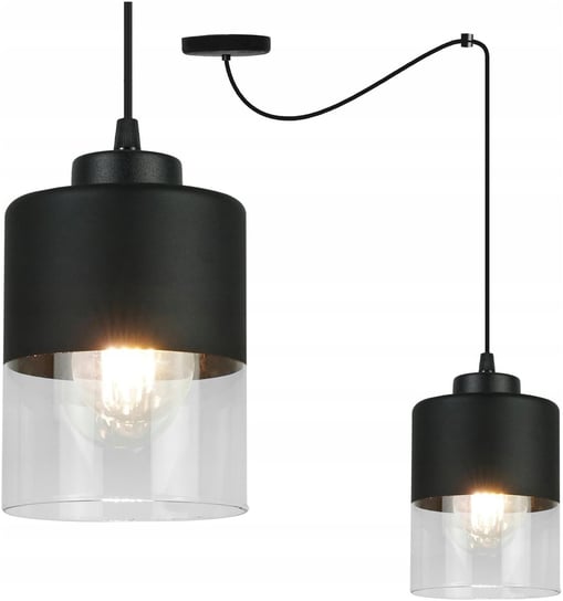 LAMPA WISZĄCA PAJĄK ŻYRANDOL SZKLANY KLOSZ SUFITOWA HARMONIA DO SALONU LED MODERNO