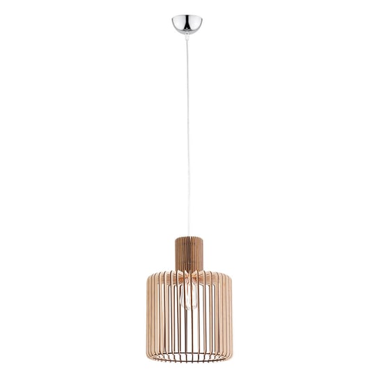 Lampa Wisząca Portoryko 3673 1Xe27 Brązowa/Drewno Naturalne Argon