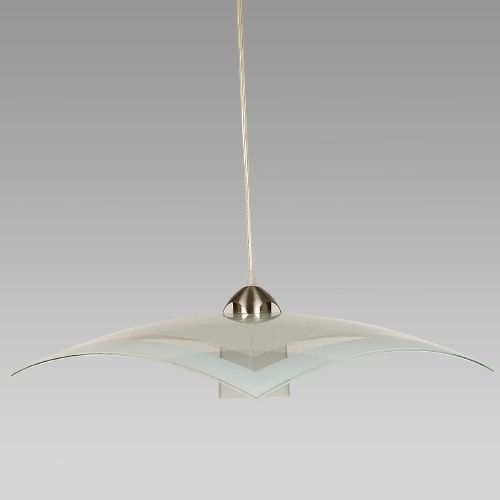 Lampa wisząca PREZENT Arcada, szaro-srebrna, 1x60W, 117x67 cm Prezent