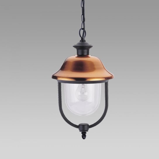 Lampa wisząca PREZENT Sanghai 3065, 60 W, E27, czarno-miedziana, 107x24,8 cm Prezent