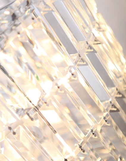 LAMPA wisząca PUCCINI P0266 Maxlight okrągła OPRAWA kryształowy zwis glamour crystal przezroczysty MaxLight