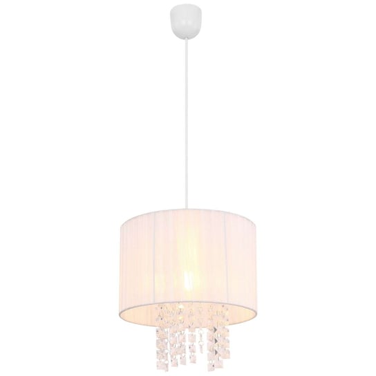 LAMPA wisząca PYRA 15098 Globo zwis OPRAWA glamour kryształki biała Globo