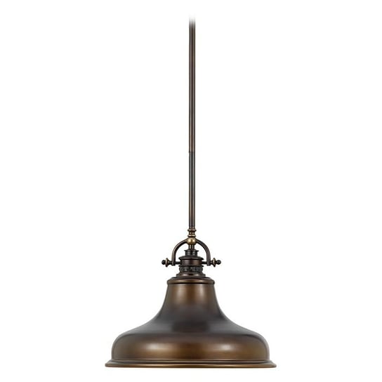 Lampa wisząca QUOIZEL Emery, brązowa, 1x100W, 37,7x34,3 cm Quoizel