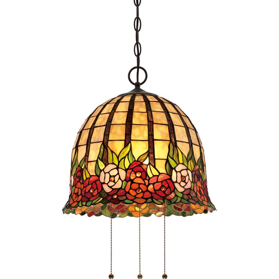 Lampa wisząca QUOIZEL Rosecliffe, 3x100 W, E27, brązowa, 48,1-170x38,1 cm Quoizel