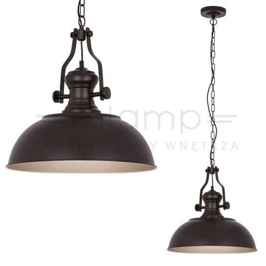 LAMPA wisząca ROSALIA MDM-2646/1 BR+GD Italux metalowa OPRAWA industrialna ZWIS brąz przecierany ITALUX