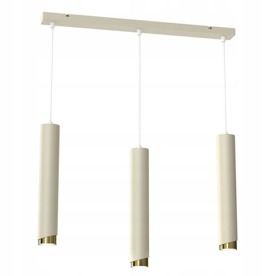 Lampa wisząca rury tuby 3x GU10 sopel beż złoto Bevel listwa Inny producent