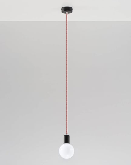 LAMPA wisząca SOL SL158 OPRAWKA kabel przewód zwis czarny czerwony SOL