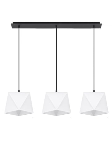 Lampa wisząca SOLLUX Diament 3, biała, 3x60 W Sollux Lighting