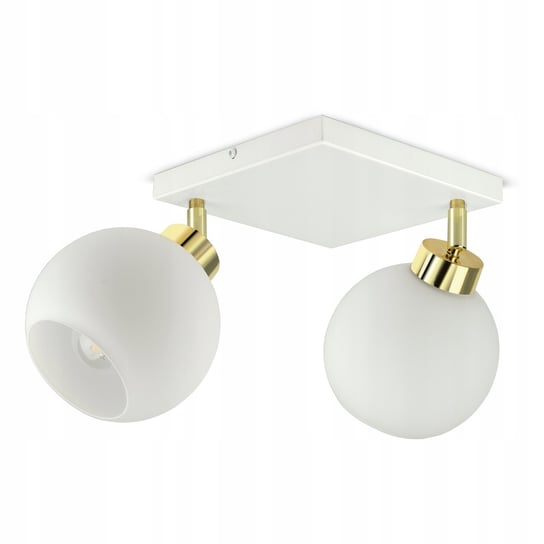 Lampa Wisząca Sufitowa Żyrandol Biała Szklane Kule White Glass AG2 LED E27 Luxolar