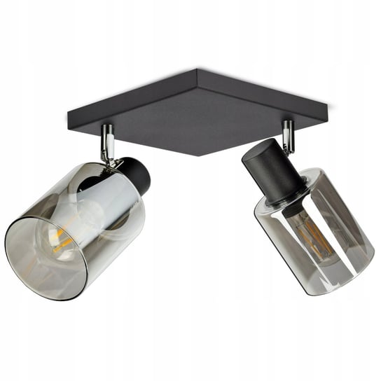 Lampa Wisząca Sufitowa Żyrandol Czarna Szklana Glass Tube 535-AG2 LED E27 Luxolar