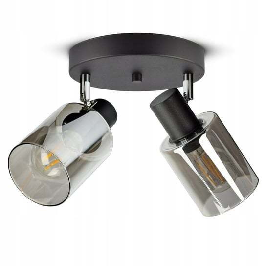 Lampa Wisząca Sufitowa Żyrandol Czarna Szklana Glass Tube 535-EG2 LED E27 Luxolar