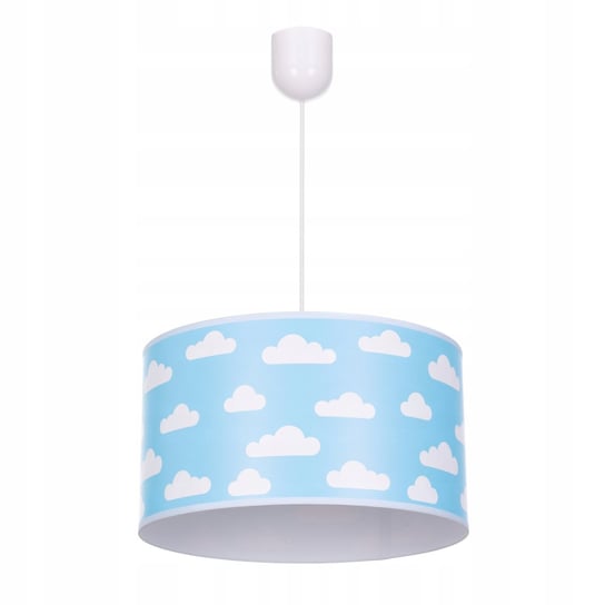 Lampa wisząca sufitowa żyrandol nadruk abażur nowoczesna regulowana CHMURKI Smile