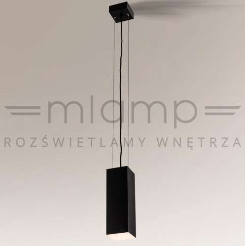 LAMPA wisząca SUWA 5549 Shilo prostokątna OPRAWA zwis czarny Shilo