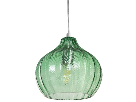 Lampa wisząca szklana zielona KEILA Beliani