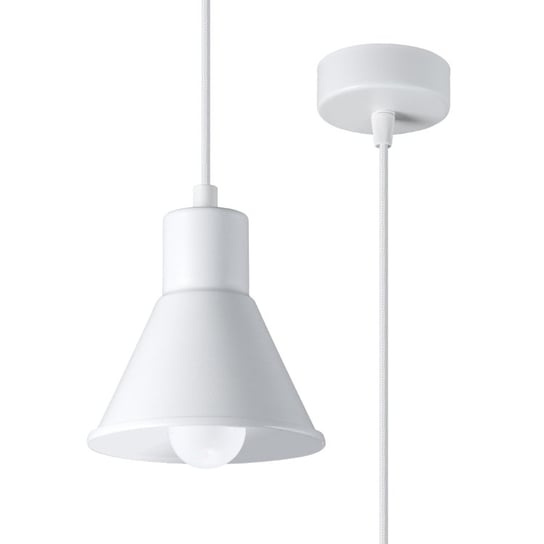 Lampa wisząca TALEJA 1 biała [E27] nowoczesny stożek regulacja zawiesia SL.0983 Sollux Lighting Sollux Lighting