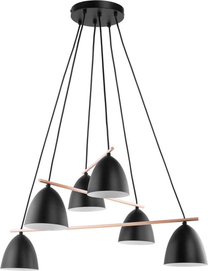 Lampa wisząca TK LIGHTING Aida, czarna, 6x60 W TK Lighting