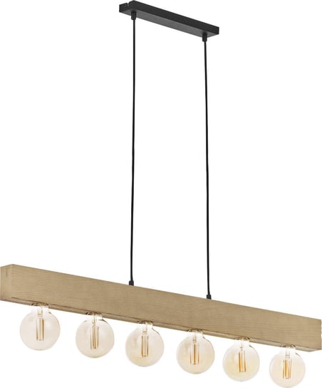 Lampa wisząca TK LIGHTING Artwood New, 6xE27, jasnobrązowa, 80x100 cm TK Lighting