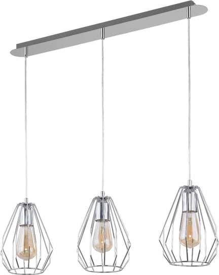 Lampa wisząca TK LIGHTING Brylant Silver, 3xE27, czarno-srebrna, 100x56 cm TK Lighting