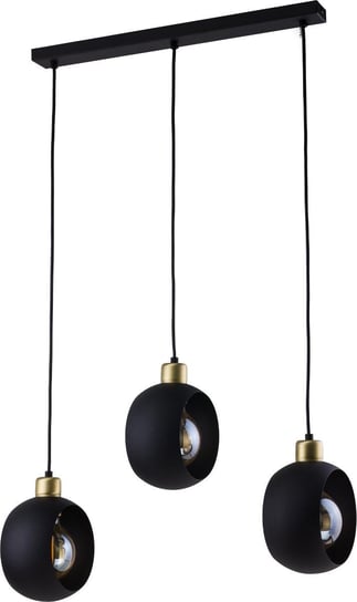 Lampa wisząca TK LIGHTING Cyklop Black 3pł., E27, czarna, 111x70x17 cm TK Lighting