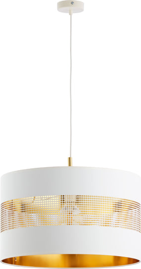 Lampa wisząca TK LIGHTING Tago White 1pł., E27, biało-złota, 120x50 cm TK Lighting