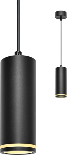 Lampa wisząca Tuba czarna cylinder Regulowana GU10 - Boyir DD901 Inna marka
