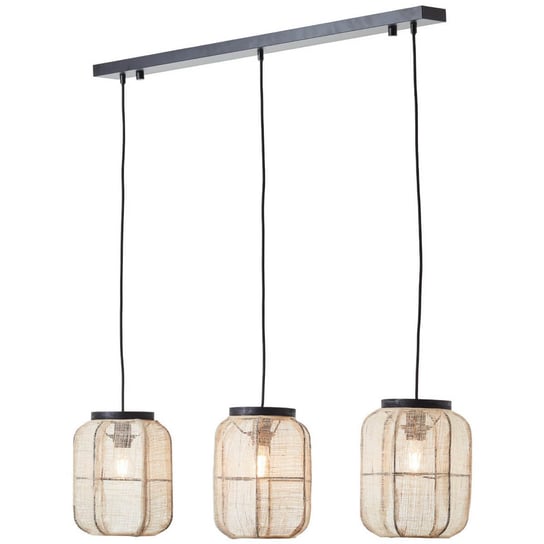 Lampa wisząca tuby Tanah 99565/76 Brilliant potrójna boho beżowy czarny Brilliant