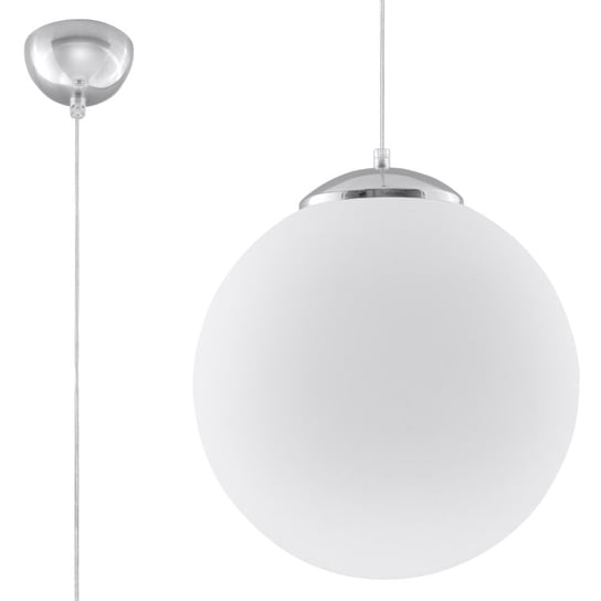 Lampa wisząca UGO 40 chrom minimalistyczny kula regulacja zawiesia SL.0265 Sollux Lighting Sollux Lighting