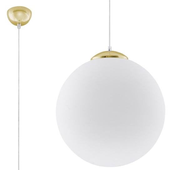 Lampa wisząca UGO 40 złota minimalistyczny kula regulacja zawiesia SL.0717 Sollux Lighting Sollux Lighting