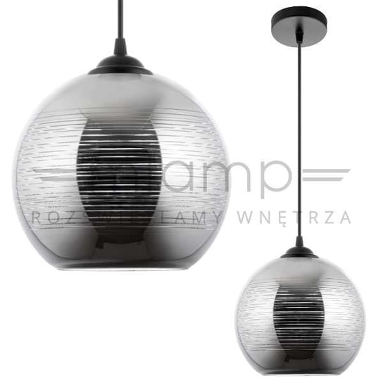 LAMPA wisząca VEN W-101/200 szklana OPRAWA zwis kula ball chrom VEN