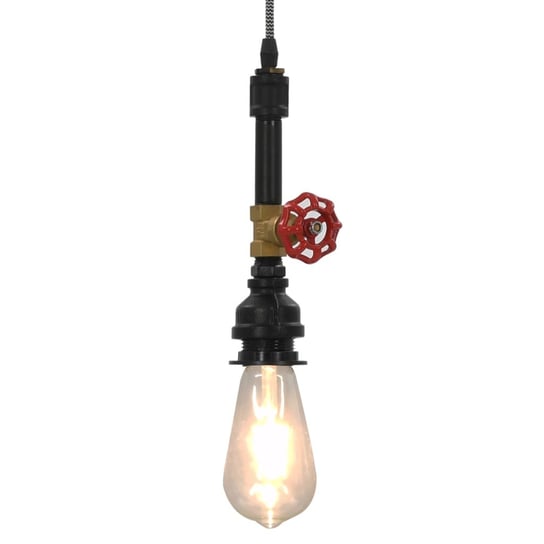 Lampa wisząca w formie kranu, czarna, E27 vidaXL