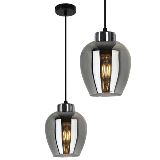 Lampa Wisząca W Stylu Loft Marcello 1B Chrom Metal Lampex