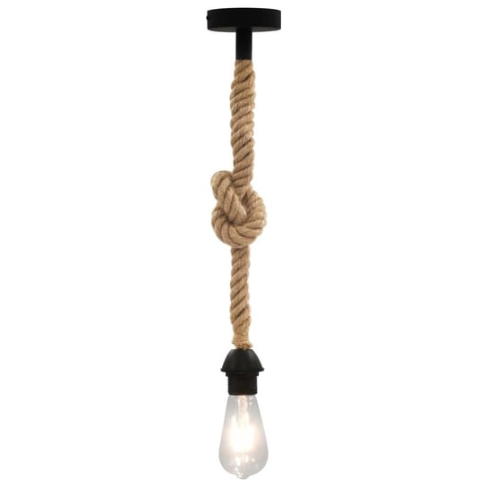 Lampa wisząca z przewodem maskowanym liną, E27 vidaXL