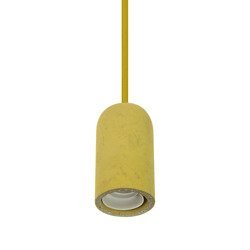 Lampa wisząca żółta okrągła beton E27 Yellow Concrete Holder-Canopy VT-7668-Y 3745 V-TAC V-TAC